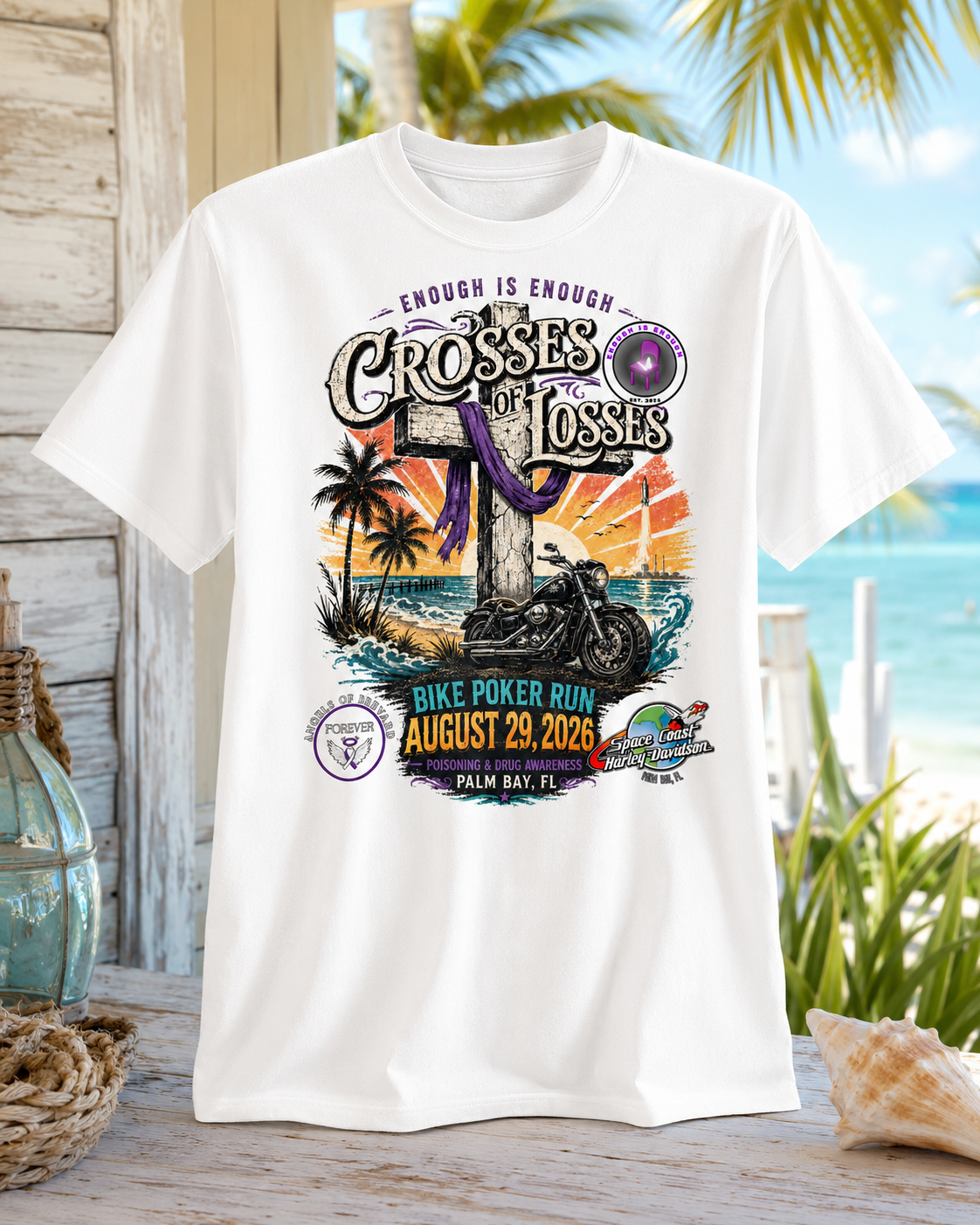 Crosses of Losses Bike Poker Run Shirt