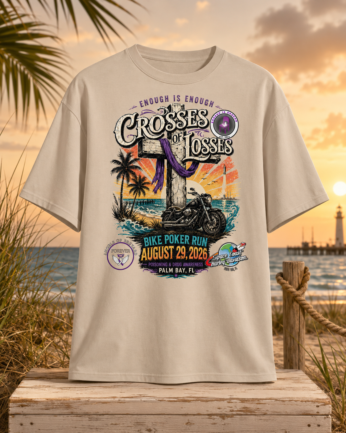 Crosses of Losses Bike Poker Run Shirt