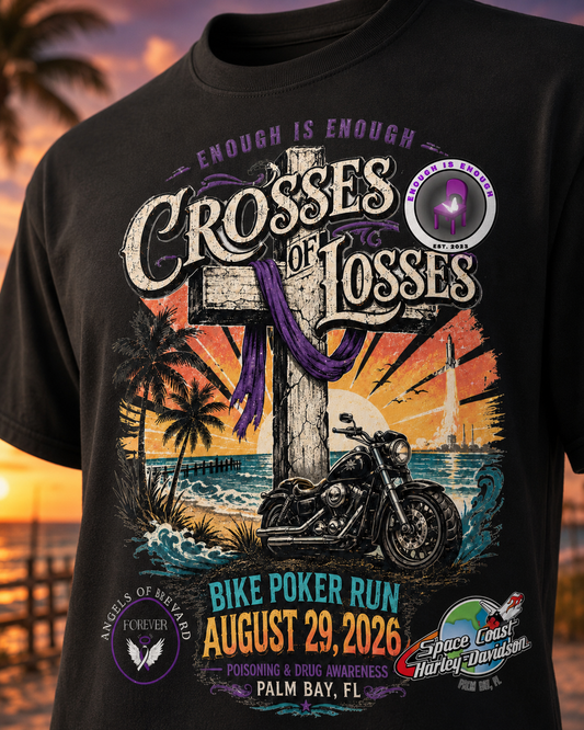 Crosses of Losses Bike Poker Run Shirt