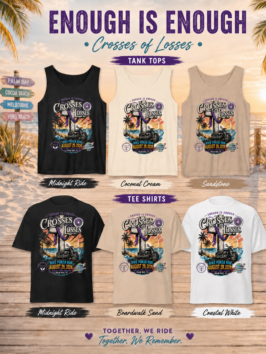 Crosses of Losses Bike Poker Run Shirt